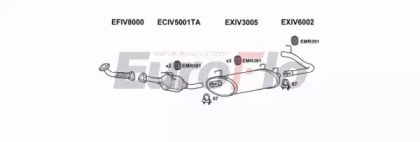 Система выпуска ОГ EuroFlo IVDAI23D 7007J